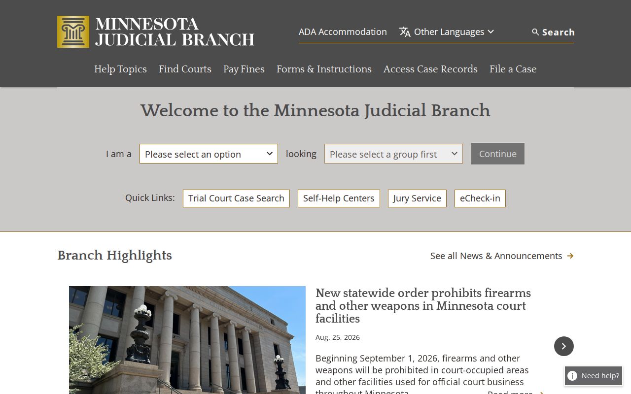 Pipestone County court docket Minnesota Judicial Branch source
