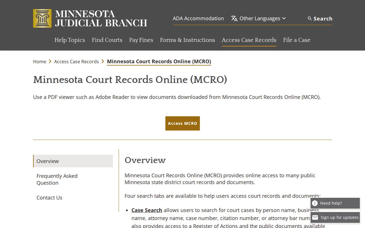 Ruthton court docket Minnesota Court Records Online access